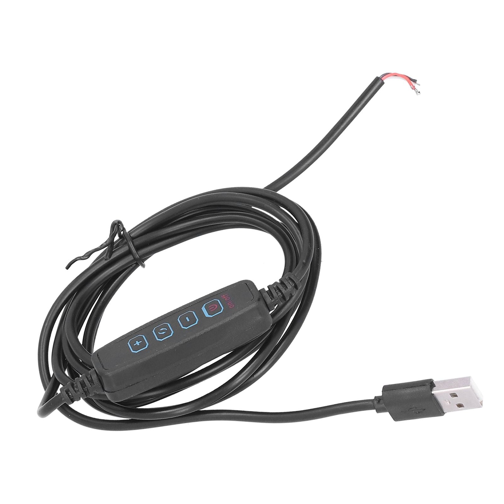 LED 2m Light Switch Cord Dimmable Universal USB Lamp Power Cord for 5V Lamp Outdoor Home