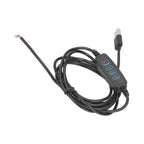 LED 2m Light Switch Cord Dimmable Universal USB Lamp Power Cord for 5V Lamp Outdoor Home