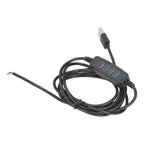 LED 2m Light Switch Cord Dimmable Universal USB Lamp Power Cord for 5V Lamp Outdoor Home