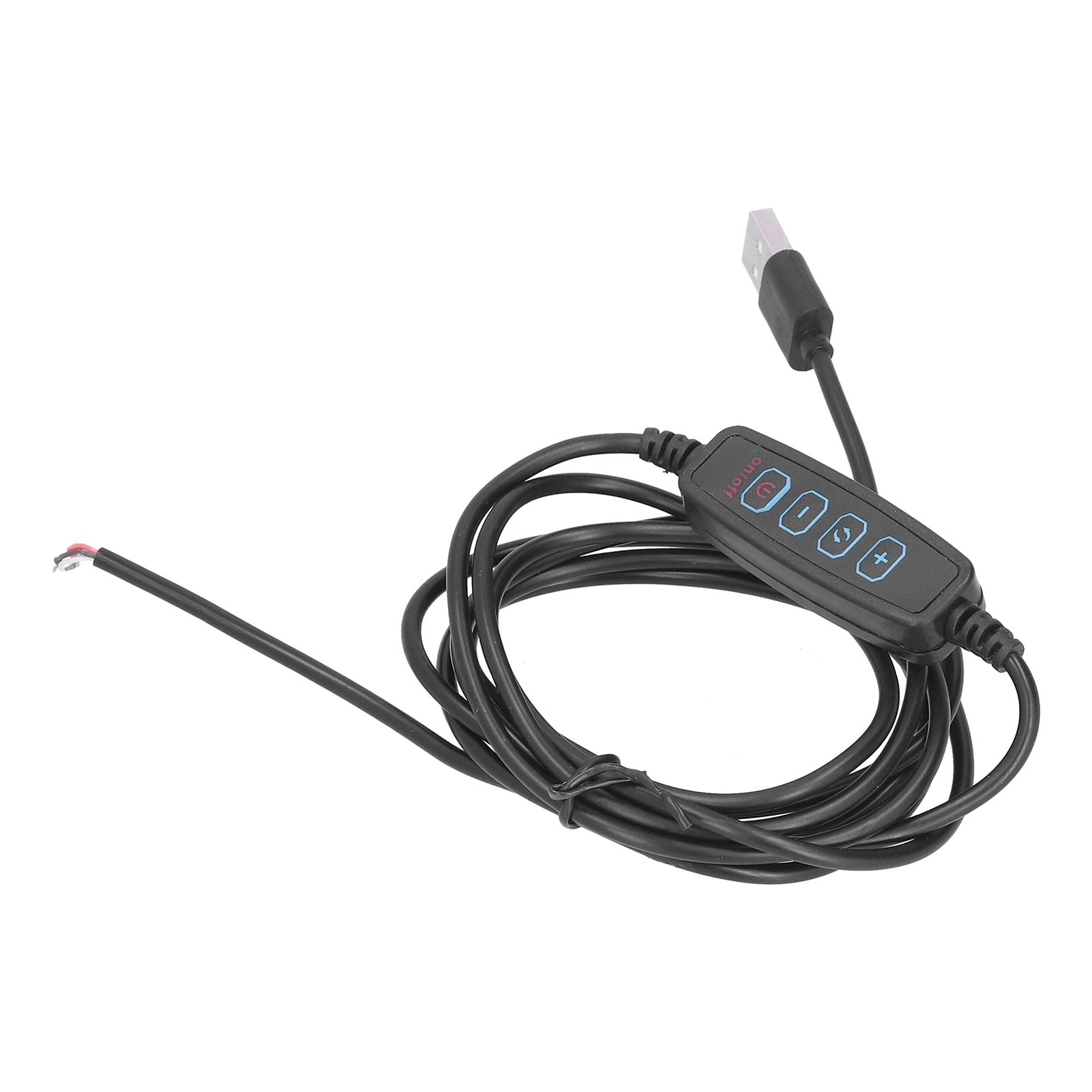 LED 2m Light Switch Cord Dimmable Universal USB Lamp Power Cord for 5V Lamp Outdoor Home