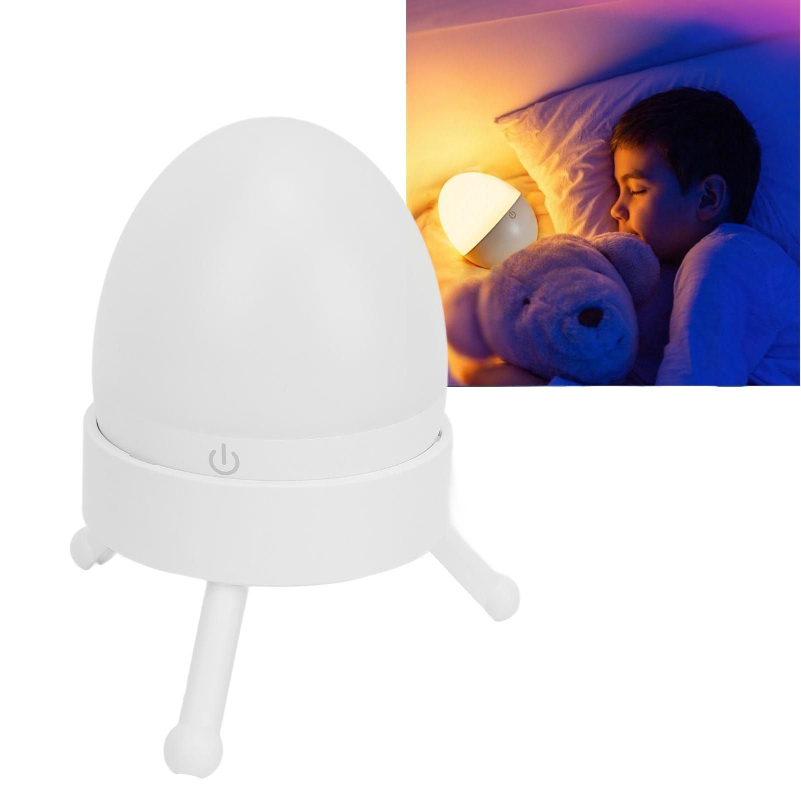 White Noise Sleeping Machine White with Remote Control Intelligent Colorful Lighting Rechargeable Auto Off Timer 20 Voices White Noise Soother
