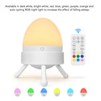 White Noise Sleeping Machine White with Remote Control Intelligent Colorful Lighting Rechargeable Auto Off Timer 20 Voices White Noise Soother