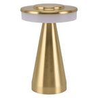 Portable LED Bedside Night Light 3 Color Temperature top Touch control Rechargeable Battery Bedside Lamp Gold