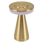 Portable LED Bedside Night Light 3 Color Temperature top Touch control Rechargeable Battery Bedside Lamp Gold