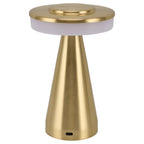 Portable LED Bedside Night Light 3 Color Temperature top Touch control Rechargeable Battery Bedside Lamp Gold