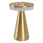 Portable LED Bedside Night Light 3 Color Temperature top Touch control Rechargeable Battery Bedside Lamp Gold