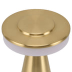 Portable LED Bedside Night Light 3 Color Temperature top Touch control Rechargeable Battery Bedside Lamp Gold