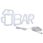 LED Neon Sign BAR Shape Design USB Or Battery Powered High Safety Widely Used Bar Neon Light for Bedroom Party Backyard Red BAR
