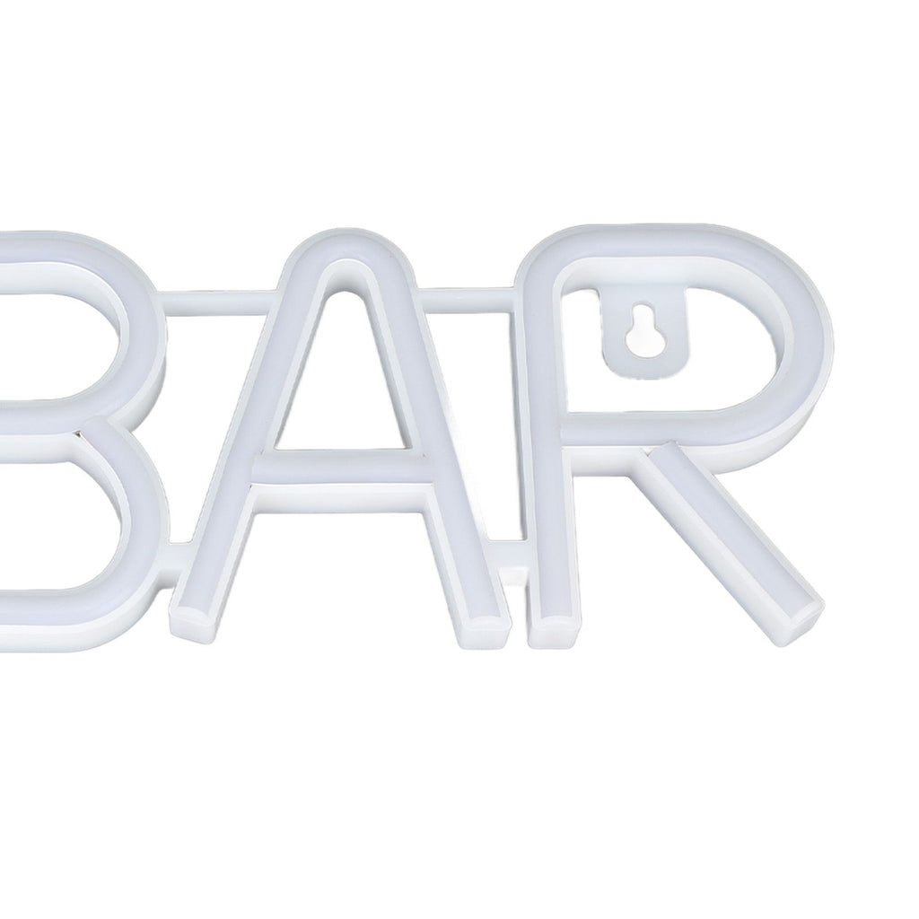 LED Neon Sign BAR Shape Design USB Or Battery Powered High Safety Widely Used Bar Neon Light for Bedroom Party Backyard Red BAR