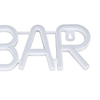 LED Neon Sign BAR Shape Design USB Or Battery Powered High Safety Widely Used Bar Neon Light for Bedroom Party Backyard Red BAR