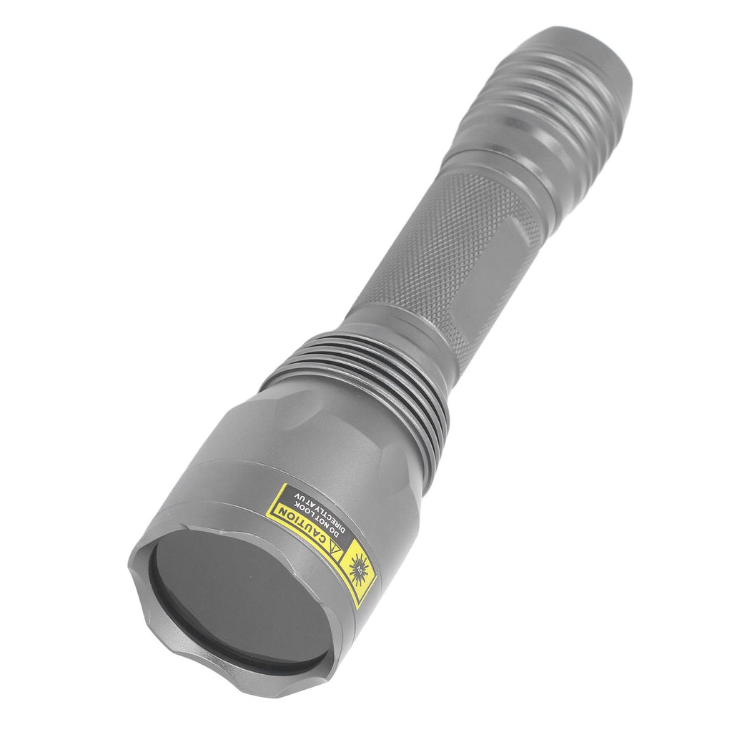 UV Flashlight Portable Aluminum Alloy Shell 365nm LED Blacklight Flashlight for Forged Documents Detecting