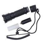 Diving Flashlight LED White Light Underwater Dive Torch IPX8 Waterproof Professional Submersible Flashlight for Deep Sea Emergency
