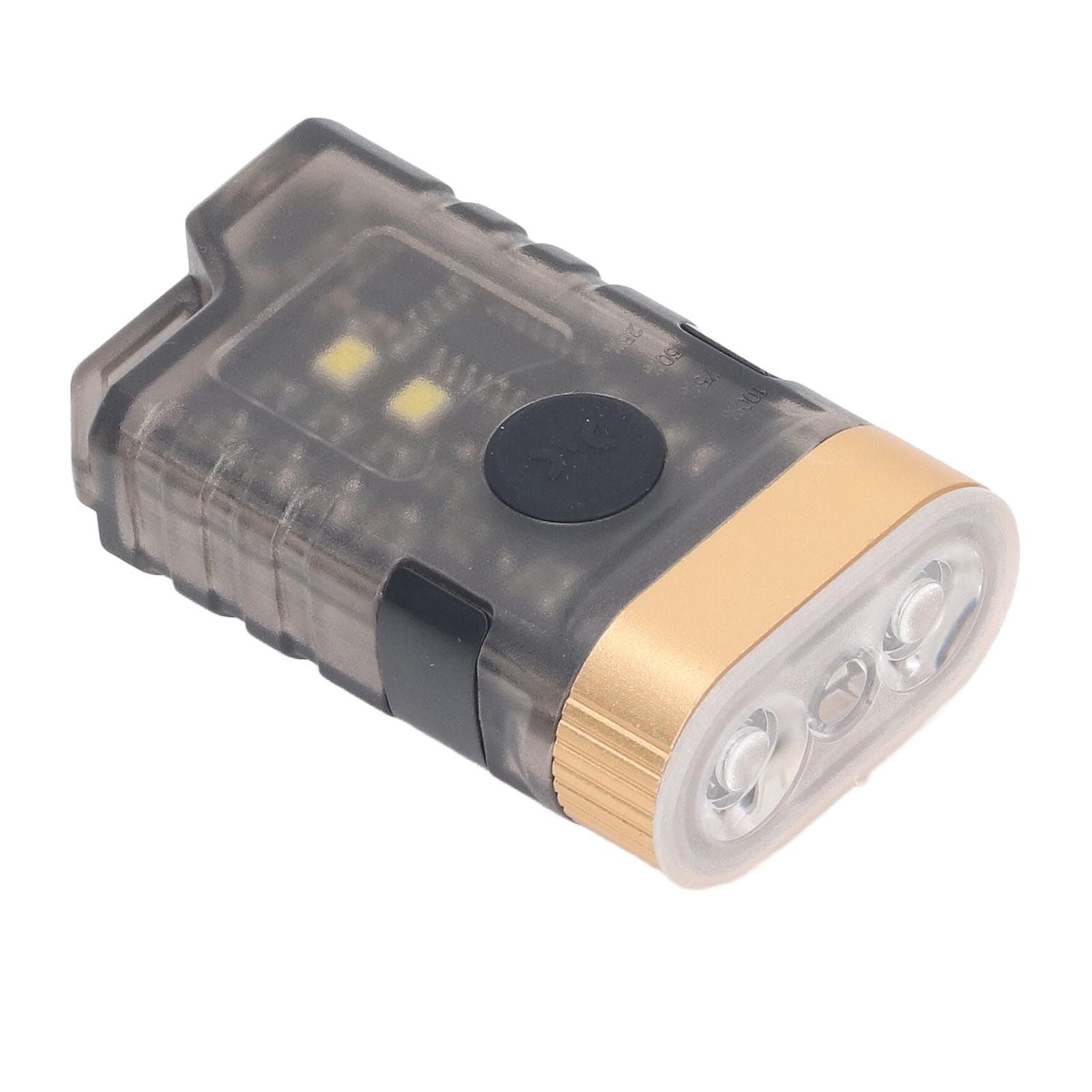 Mini LED Flashlight 1500LM Strong Magnet Base IPX5 Waterproof 500mAh Rechargeable with 365nm UV Lamp Keychain Flashlight for Outdoor Warning Detection
