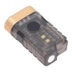 Mini LED Flashlight 1500LM Strong Magnet Base IPX5 Waterproof 500mAh Rechargeable with 365nm UV Lamp Keychain Flashlight for Outdoor Warning Detection