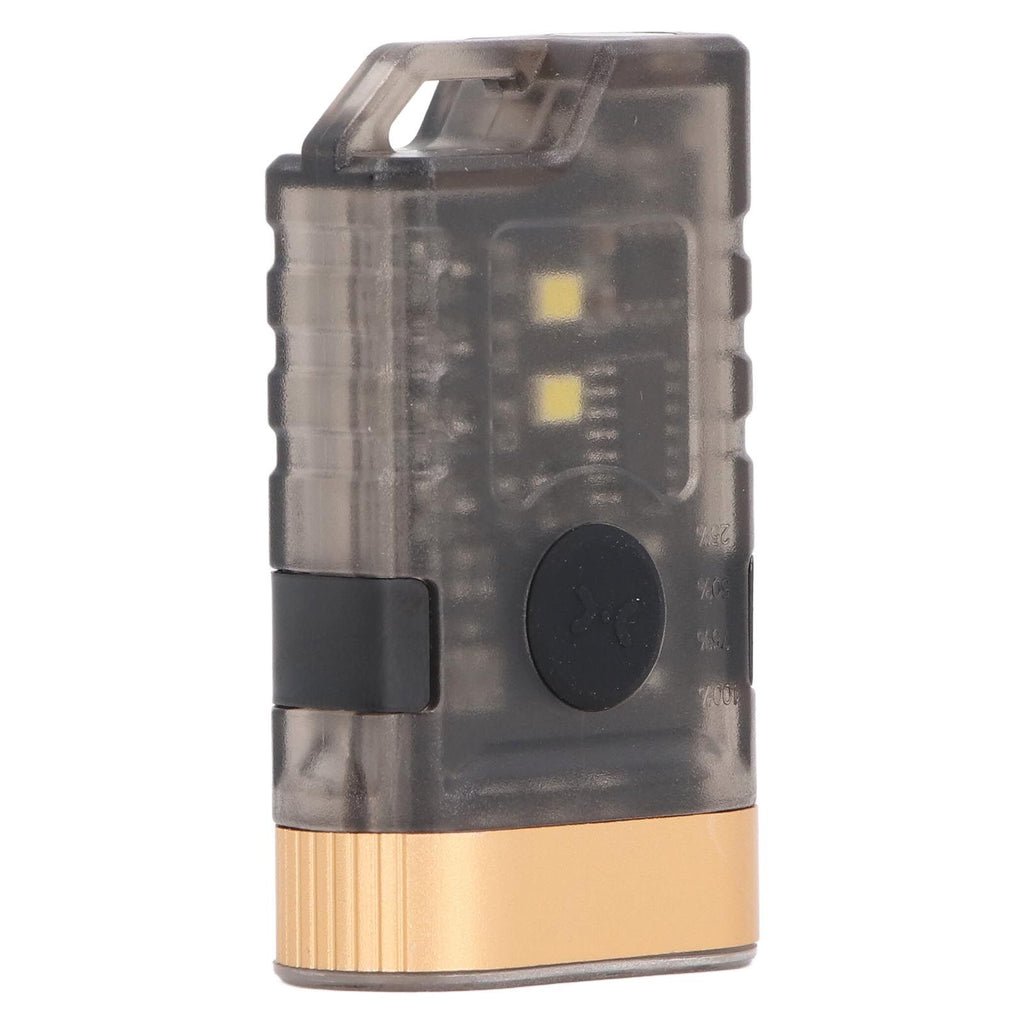 Mini LED Flashlight 1500LM Strong Magnet Base IPX5 Waterproof 500mAh Rechargeable with 365nm UV Lamp Keychain Flashlight for Outdoor Warning Detection
