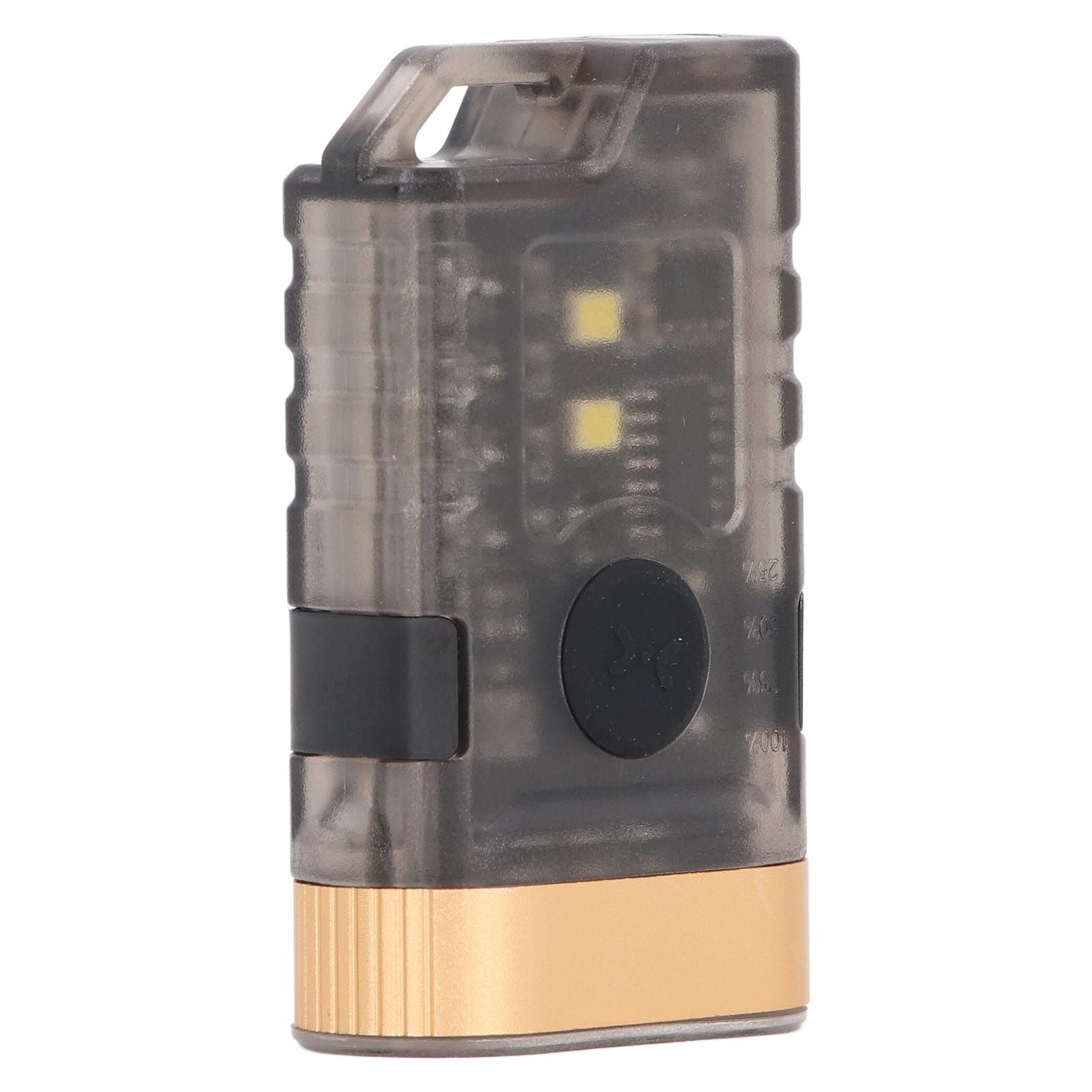 Mini LED Flashlight 1500LM Strong Magnet Base IPX5 Waterproof 500mAh Rechargeable with 365nm UV Lamp Keychain Flashlight for Outdoor Warning Detection