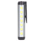LED Pen Light Aluminum Alloy Portable USB Rechargeable Pocket Dual Beam Penlight Mini Handheld Light for Nurses Students Medical Doctors