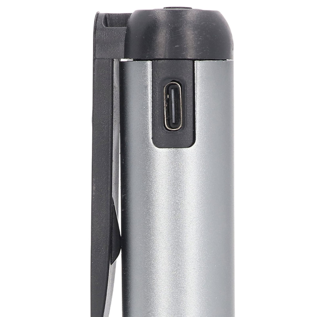 LED Pen Light Aluminum Alloy Portable USB Rechargeable Pocket Dual Beam Penlight Mini Handheld Light for Nurses Students Medical Doctors