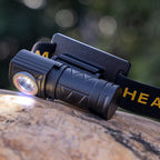 Outdoor Headlight Elastic Band Waterproof Highlight Mini Portable 550lm Headlamp Flashlight for Hiking Fishing White