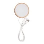 LED Lights Display Base RGB Round Wooden Lighted Base Stand LED Display Stand for Acrylic Glass Resin Art Color Light