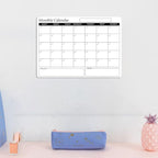 Rewritable Magnetic Whiteboard Refrigerator Calendar Message Board Monthly Planner Board