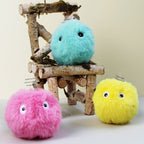 Plush Catnip Ball Cat Toy Lifelike Animal Chirping Sounds Interactive Cat Toys Soft Fluffy Plush Cat Ball Toys