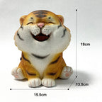 Coin Bank for Kids Must Break to Open Cute Animal Tiger Money Banks Resin Tiger Coin Saving Box Ornaments