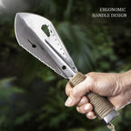 Multifunctional Garden Metal Serrated Digger Portable Serrated Digging Tool with Non Slip Handles Gardening Tools