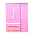 Doll Closet Clothing Organizer Mini Princess Furniture Wardrobe Ornaments Doll House Closet Toy Accessories