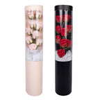 Soap Rose Flower Bouquet Gift Box Artificial Rose Flowers Rose Petal Bouquet Tube Valentine's Day Gift For Lover