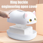 Cartoon Cat Tissue Box Desktop Paper Napkin Storage Box Paper Container Home Decoration