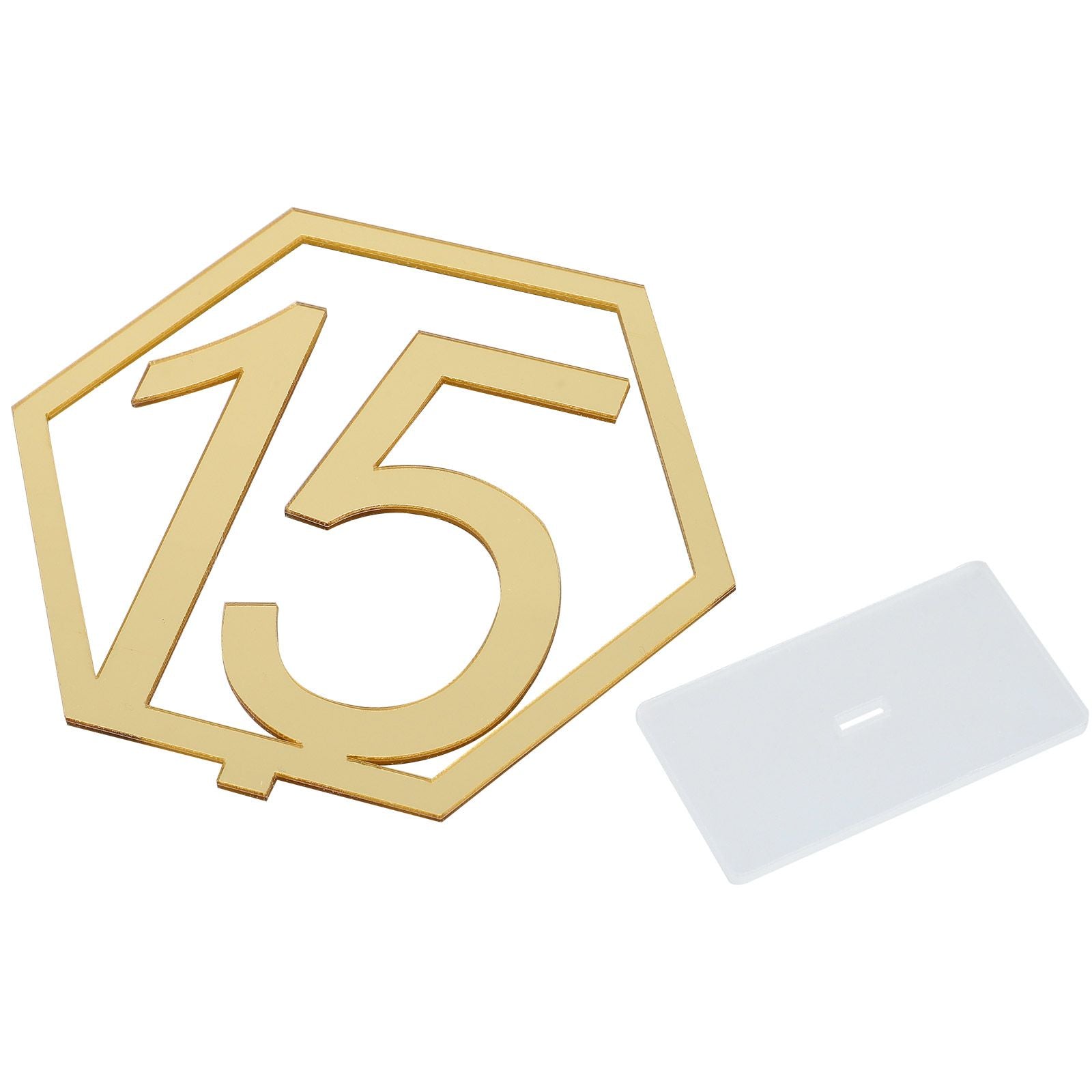 Table Number Acrylic Mirror 1 To 15 Table Number For Weddings Dinner