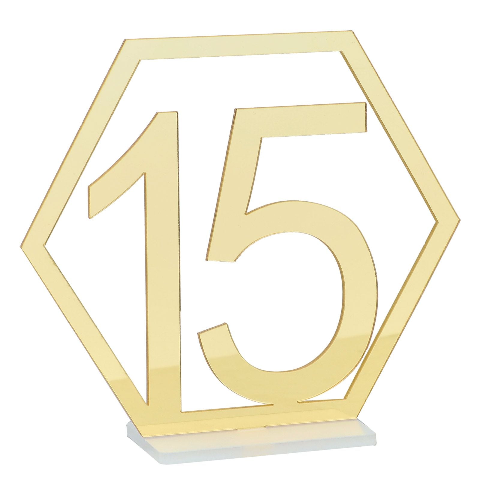Table Number Acrylic Mirror 1 To 15 Table Number For Weddings Dinner