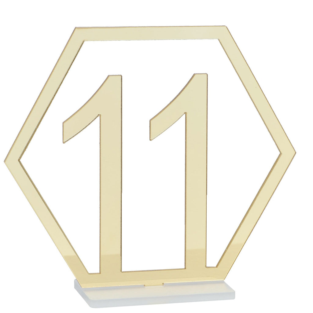 Table Number Acrylic Mirror 1 To 15 Table Number For Weddings Dinner