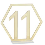 Table Number Acrylic Mirror 1 To 15 Table Number For Weddings Dinner