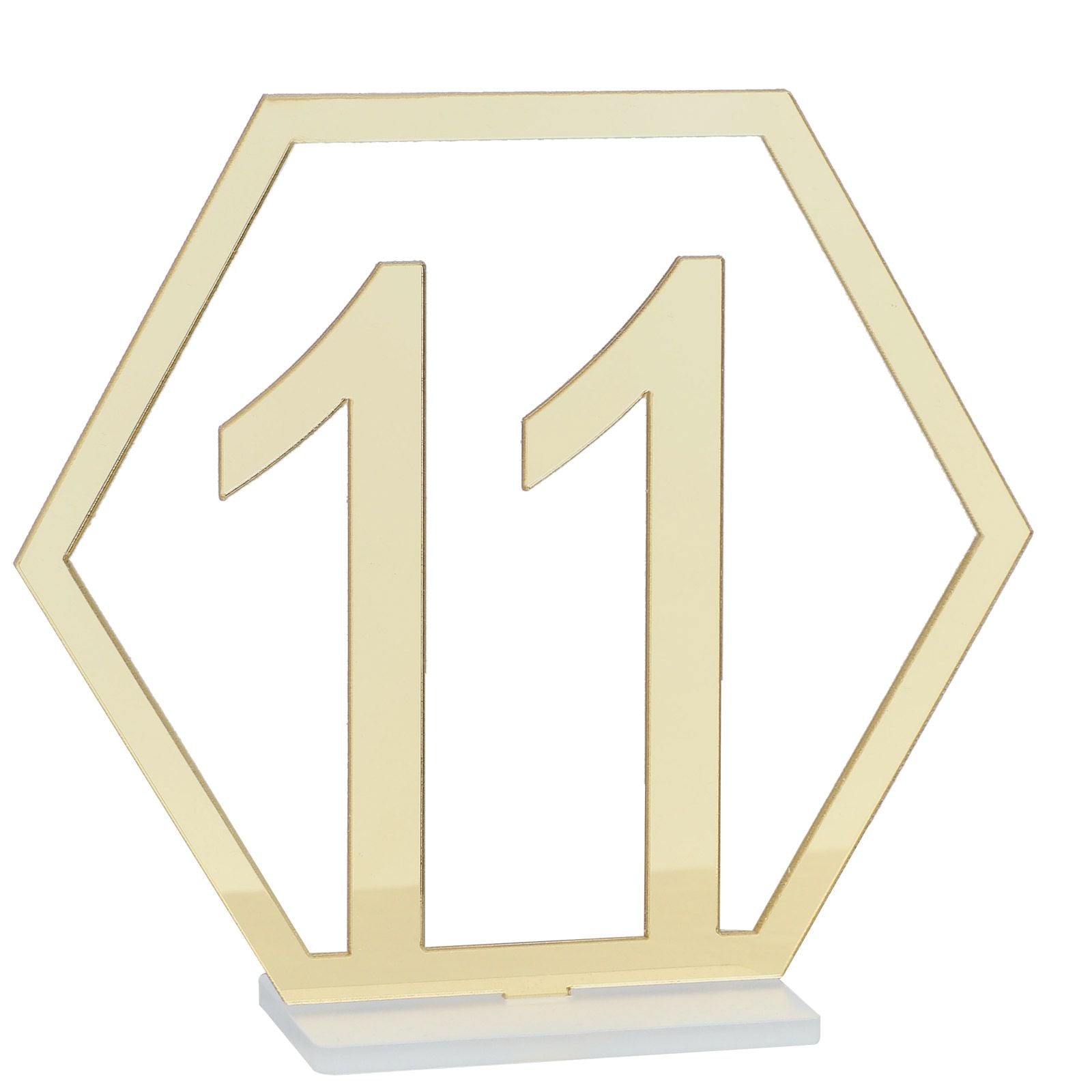 Table Number Acrylic Mirror 1 To 15 Table Number For Weddings Dinner