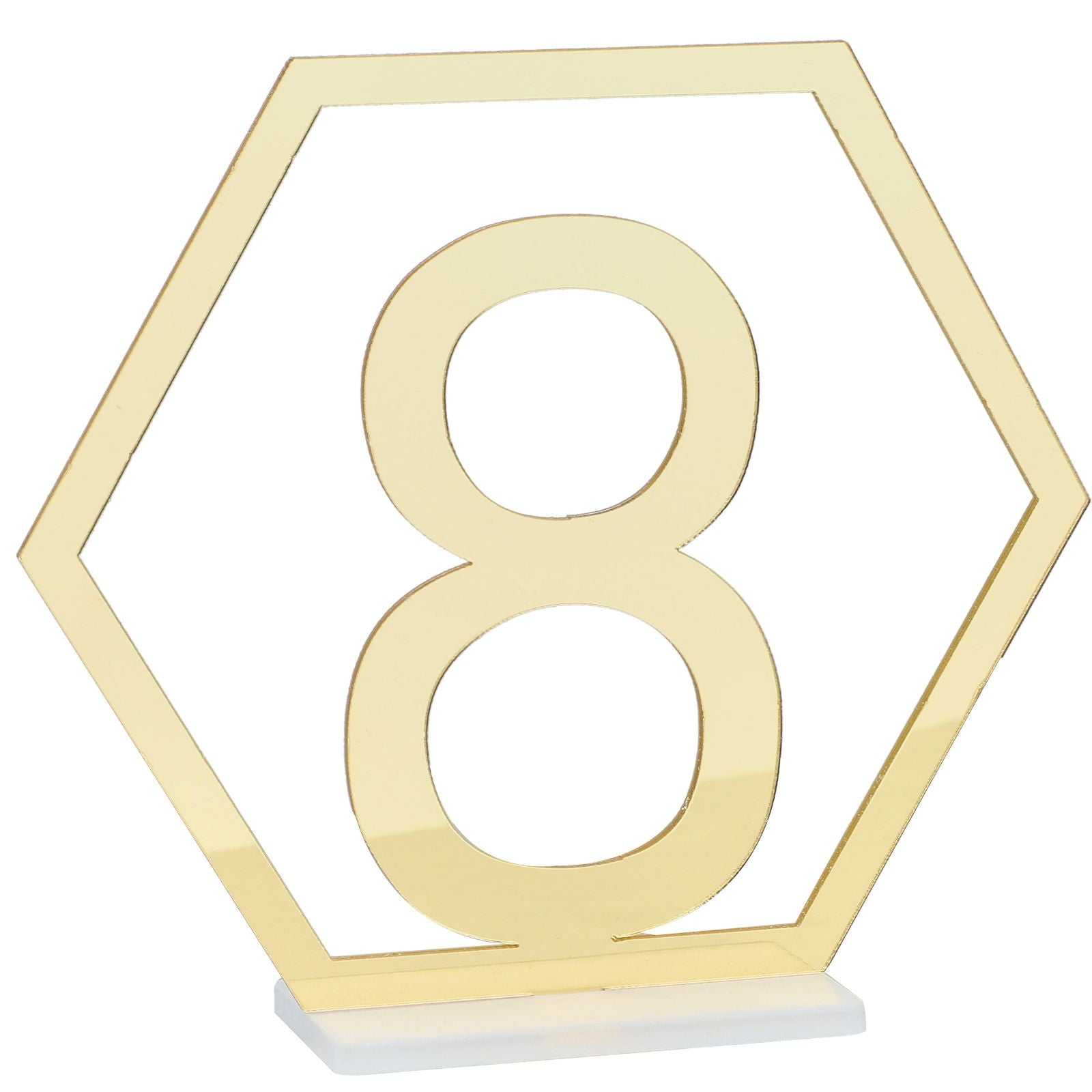Table Number Acrylic Mirror 1 To 15 Table Number For Weddings Dinner