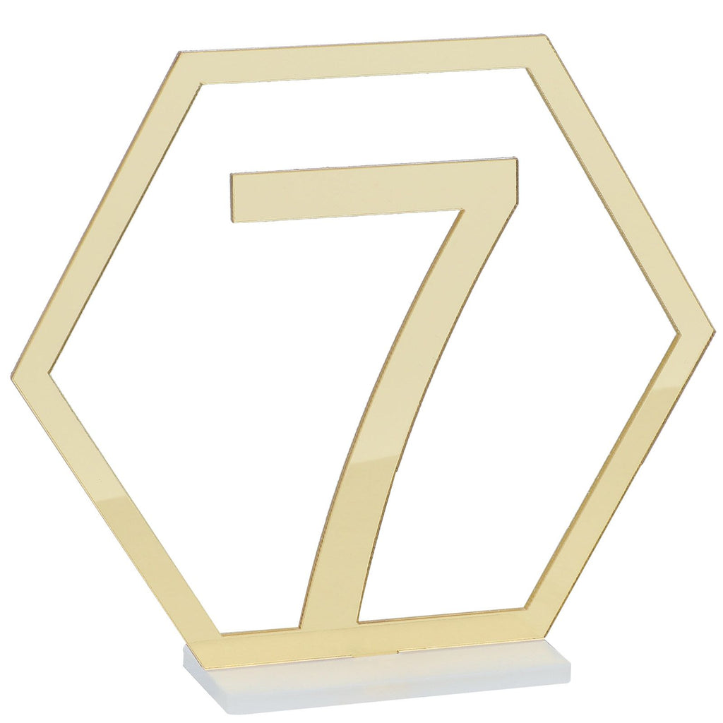 Table Number Acrylic Mirror 1 To 15 Table Number For Weddings Dinner