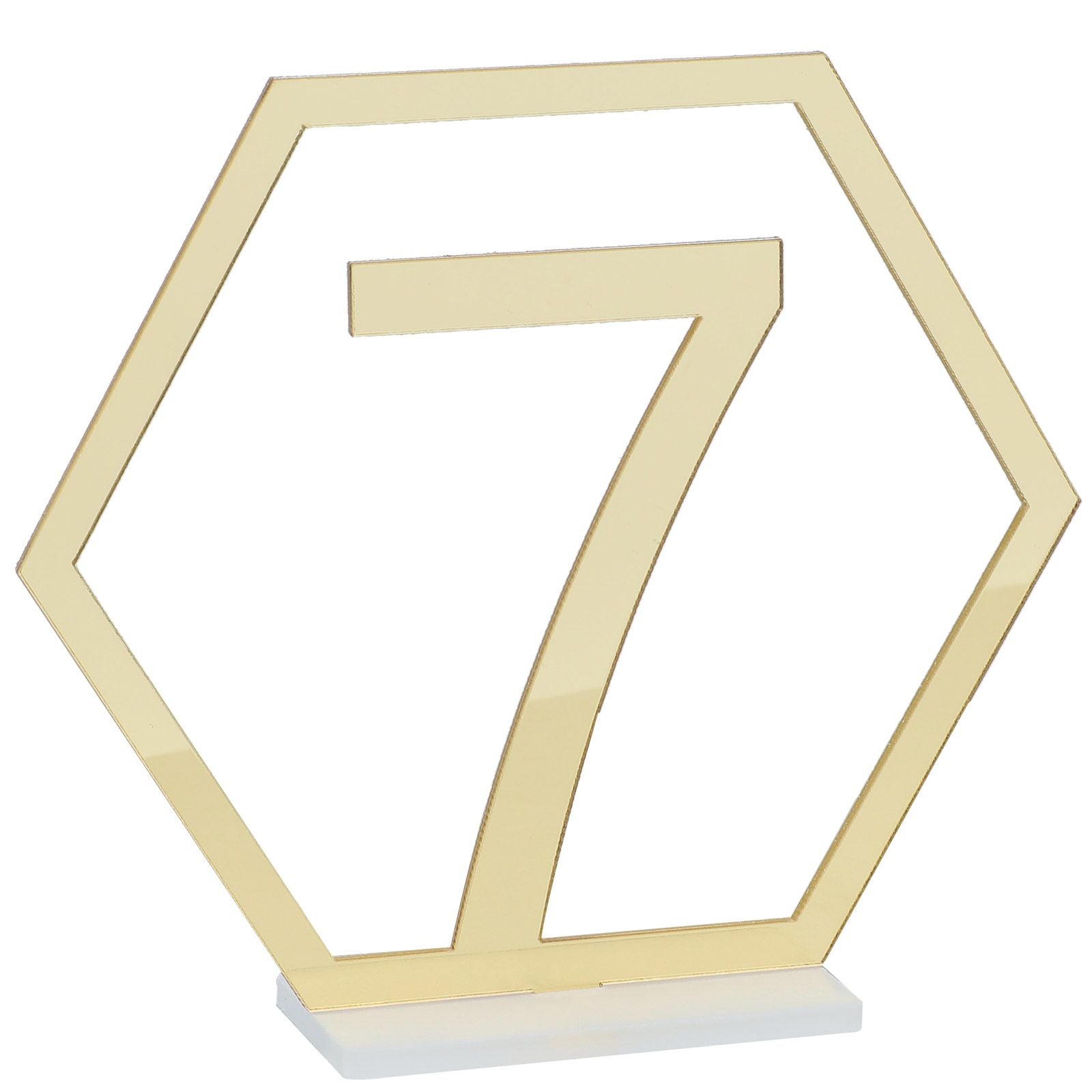 Table Number Acrylic Mirror 1 To 15 Table Number For Weddings Dinner