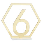 Table Number Acrylic Mirror 1 To 15 Table Number For Weddings Dinner