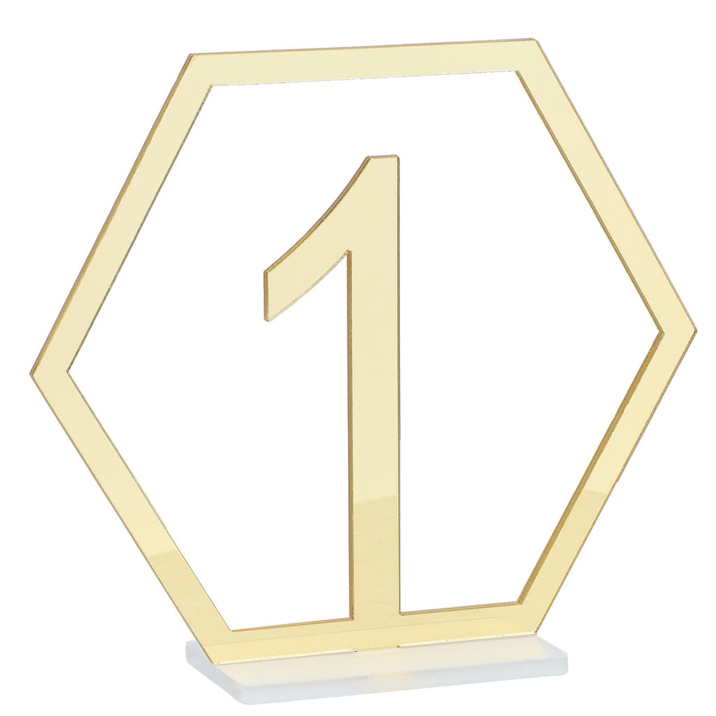 Table Number Acrylic Mirror 1 To 15 Table Number For Weddings Dinner
