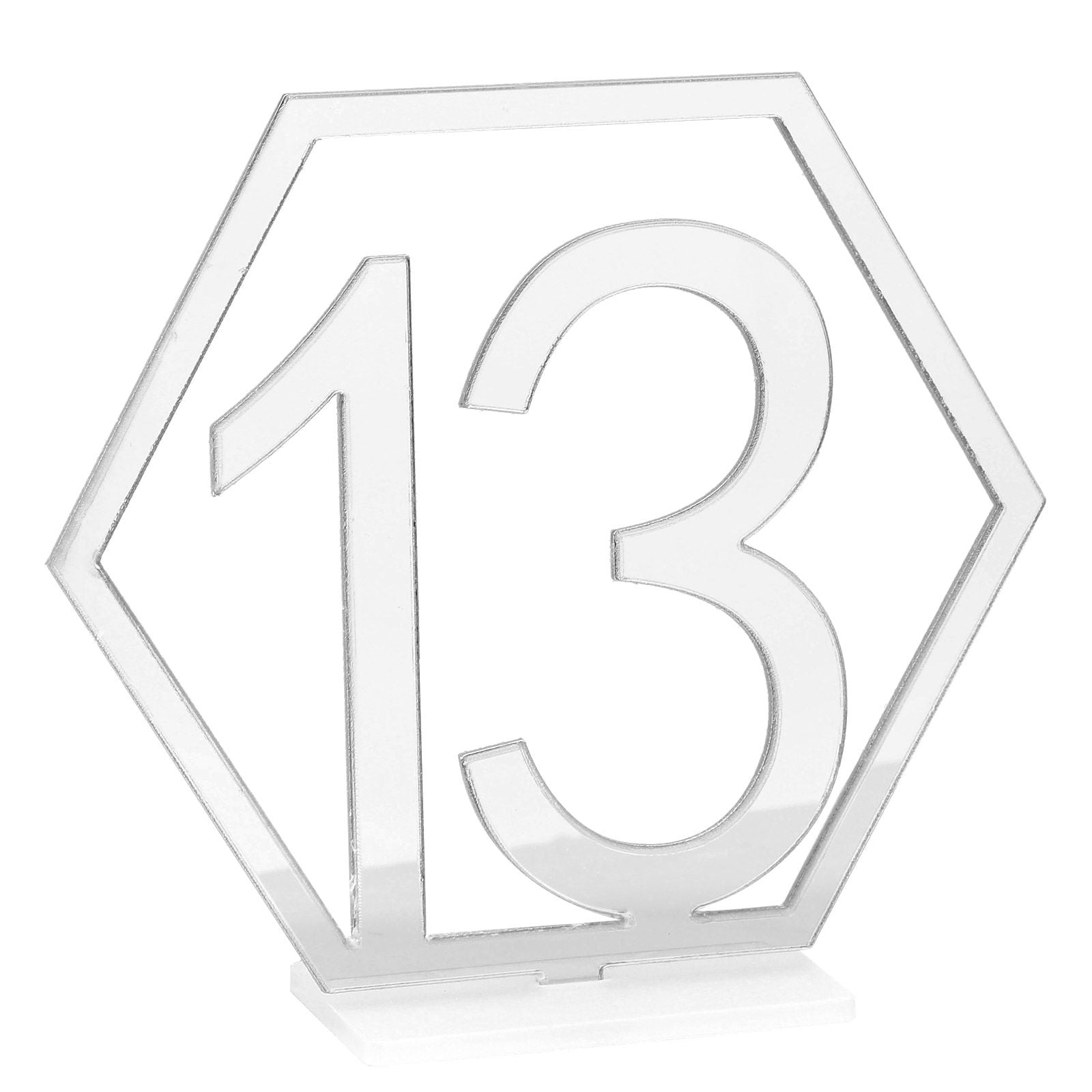 Table Number Acrylic Mirror 1 To 15 Table Number For Weddings Dinner