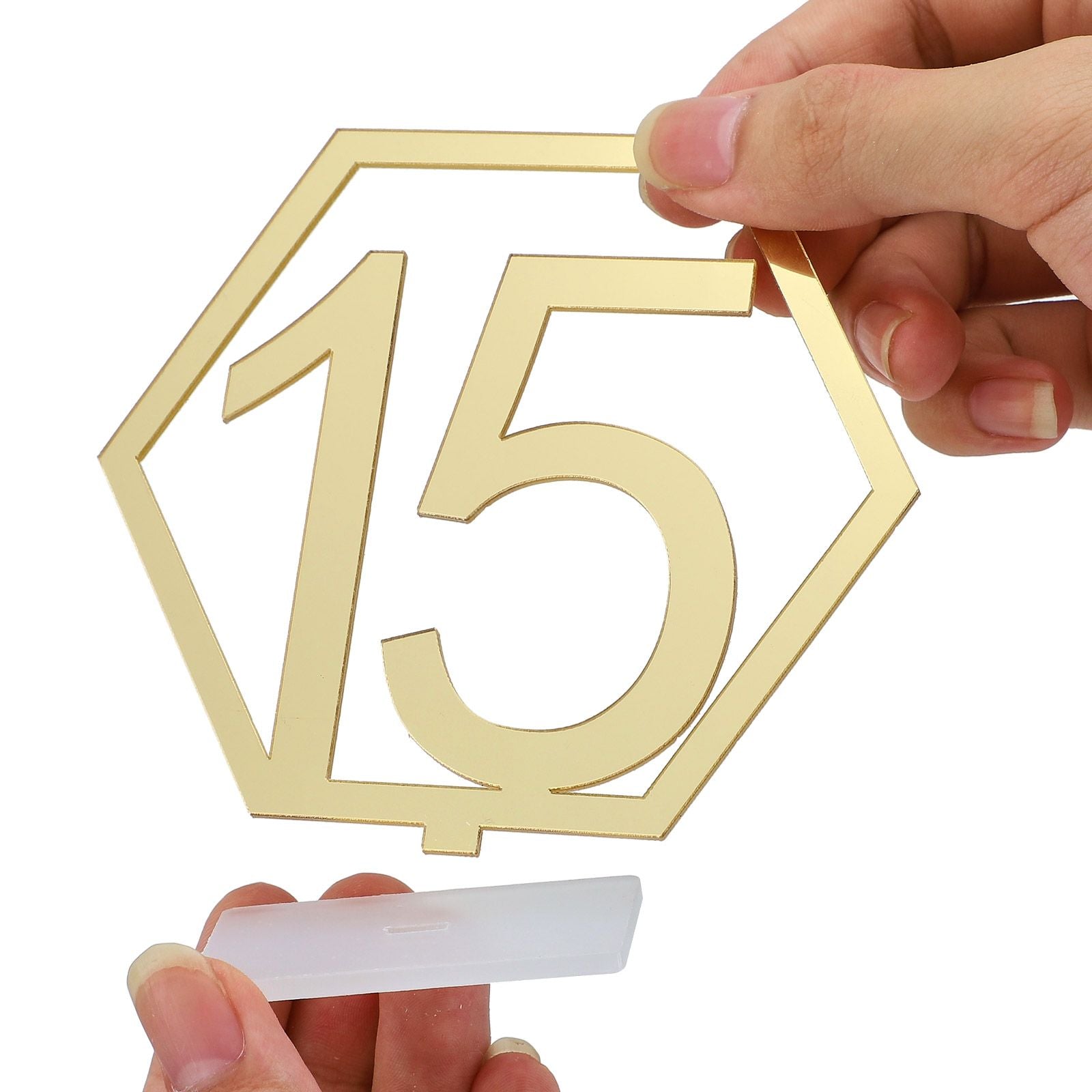 Table Number Acrylic Mirror 1 To 15 Table Number For Weddings Dinner
