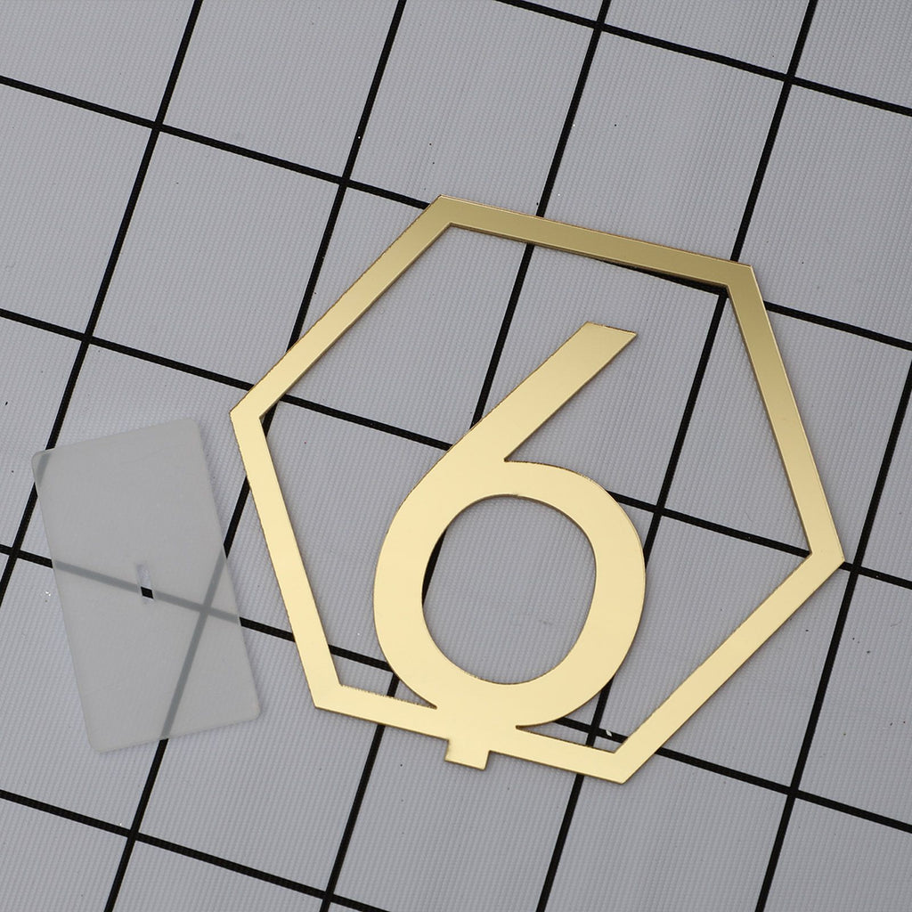 Table Number Acrylic Mirror 1 To 15 Table Number For Weddings Dinner