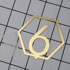 Table Number Acrylic Mirror 1 To 15 Table Number For Weddings Dinner