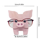 Wooden Eyeglass Holder Stand Animal Shaped Adorable Eyeglass Display Rack for Decoration