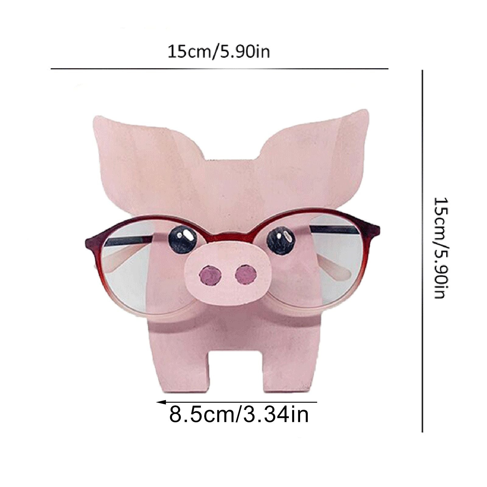 Wooden Eyeglass Holder Stand Animal Shaped Adorable Eyeglass Display Rack for Decoration
