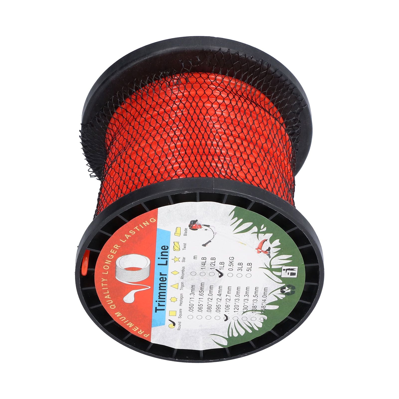 2.7mm Trimmer Line Round Nylon 1LB Round Heavy Duty Grass Cutting Trimmer Line for Lawn Garden