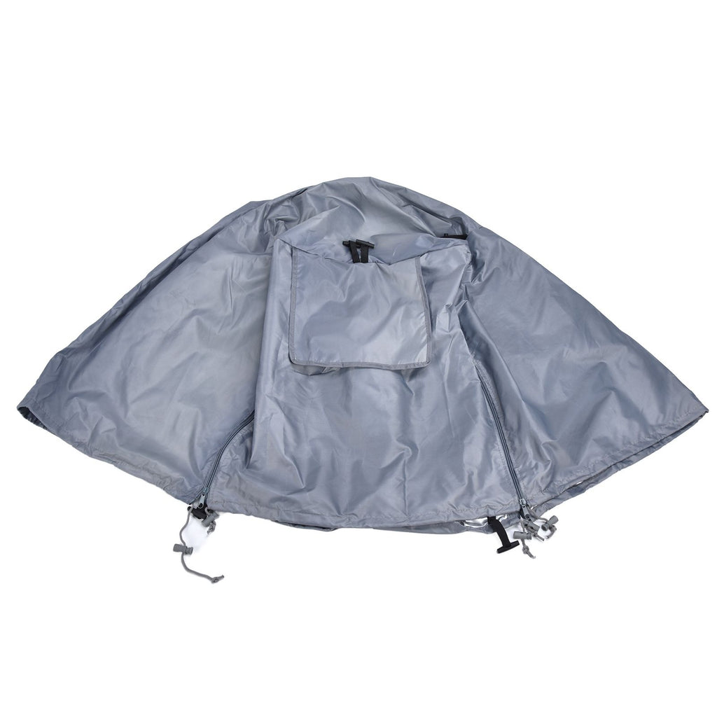124.5x84x79cm Dogs Wire Crate Cover Waterproof Sunscreen Dustproof Pet Cage Cover for OutdoofGray