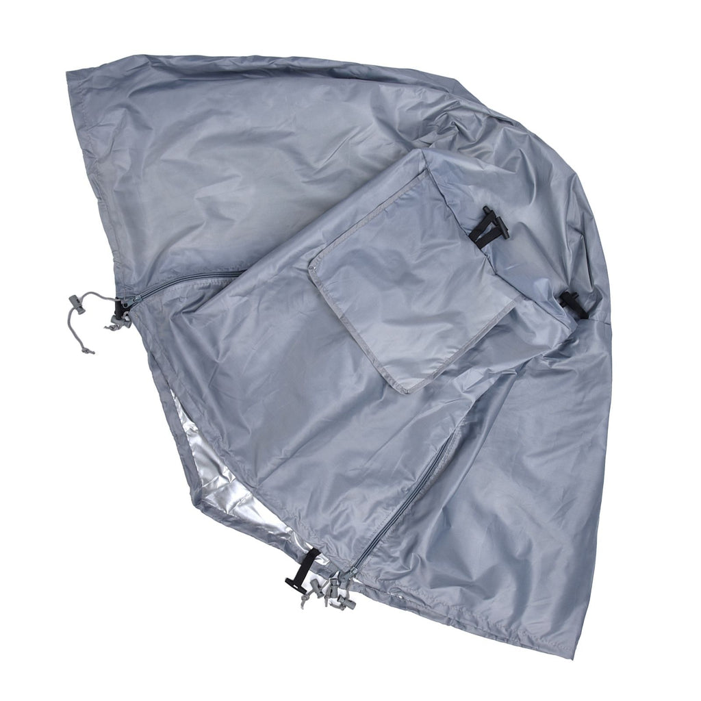 124.5x84x79cm Dogs Wire Crate Cover Waterproof Sunscreen Dustproof Pet Cage Cover for OutdoofGray